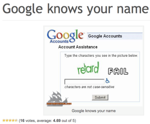 Google knows your name